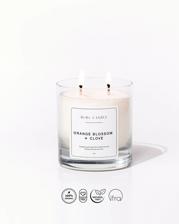 Orange Blossom + Clove - Organik Soya Kokulu Mum | Fine & Artisanal Candle