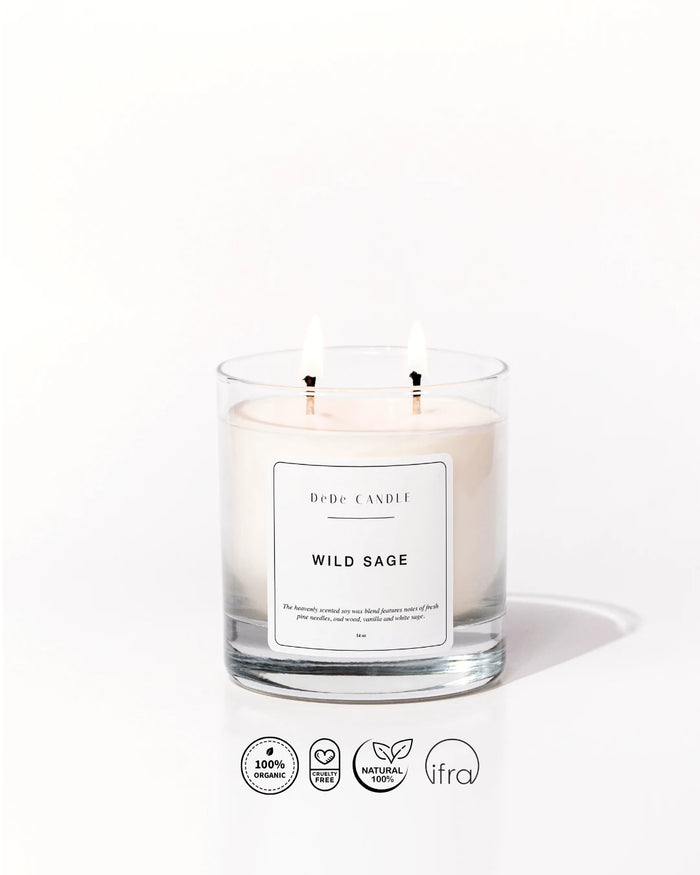 Wild Sage - Organik Soya Kokulu Mum | Adaçayı Fine & Artisanal Candle