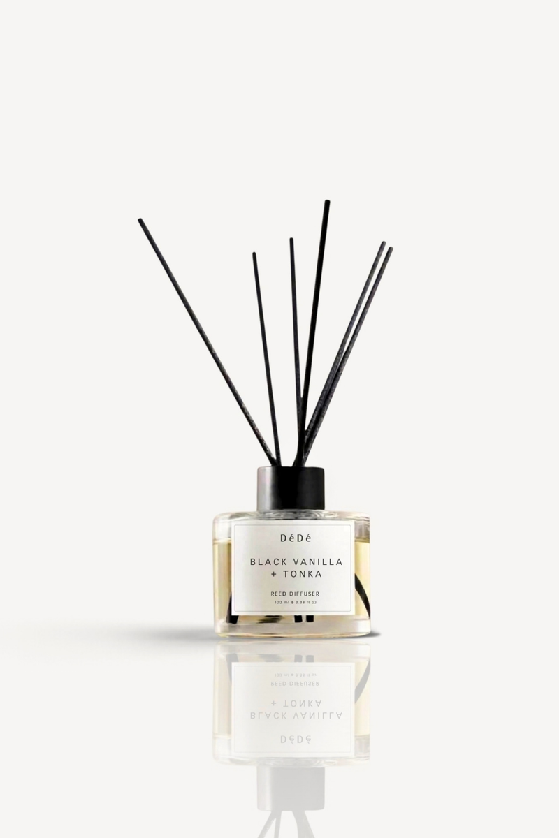 Siyah Vanilya + Tonka Fasülyesi Çubuklu Oda Kokusu | Black Vanilla + Tonka Diffuser