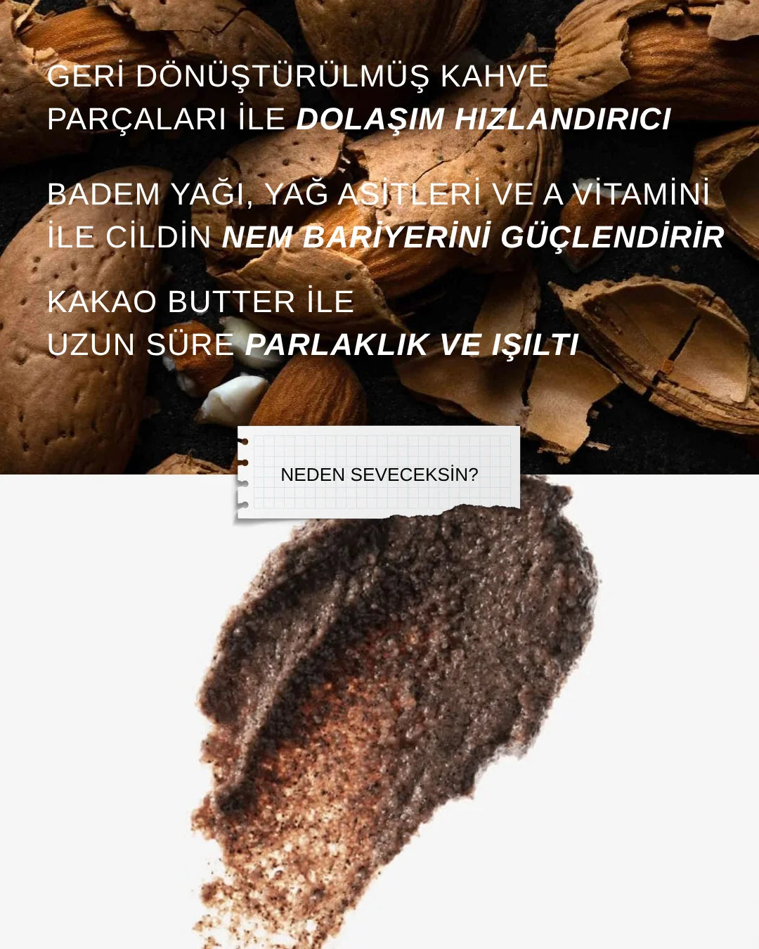 Almond Milk Latte Aydınlatıcı Body Peeling & Scrub | Illuminating Body Peel