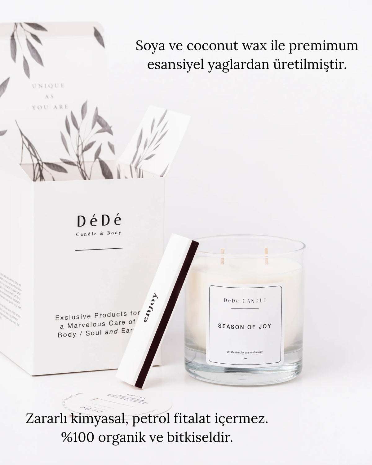 Season of Joy - Organik Kokulu Mum | Fine & Artisanal Candle