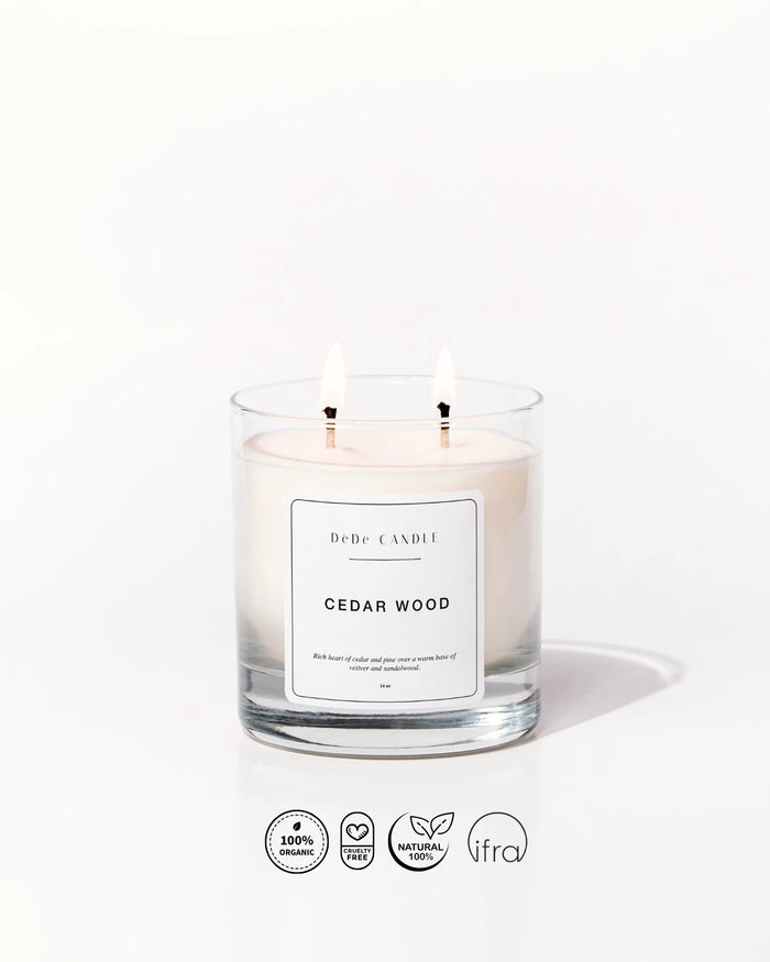 Sedir Ağacı Organik Soya Kokulu Mum | Cedar Wood Fine & Artisanal Candle