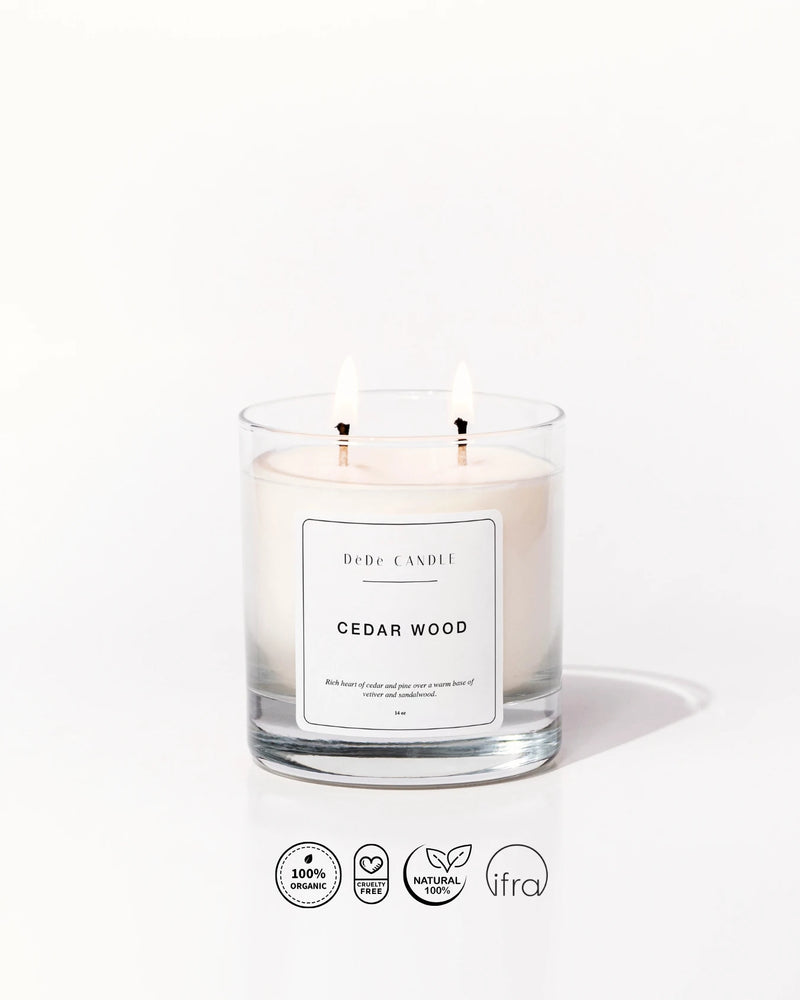 Sedir Ağacı Organik Soya Kokulu Mum | Cedar Wood Fine & Artisanal Candle