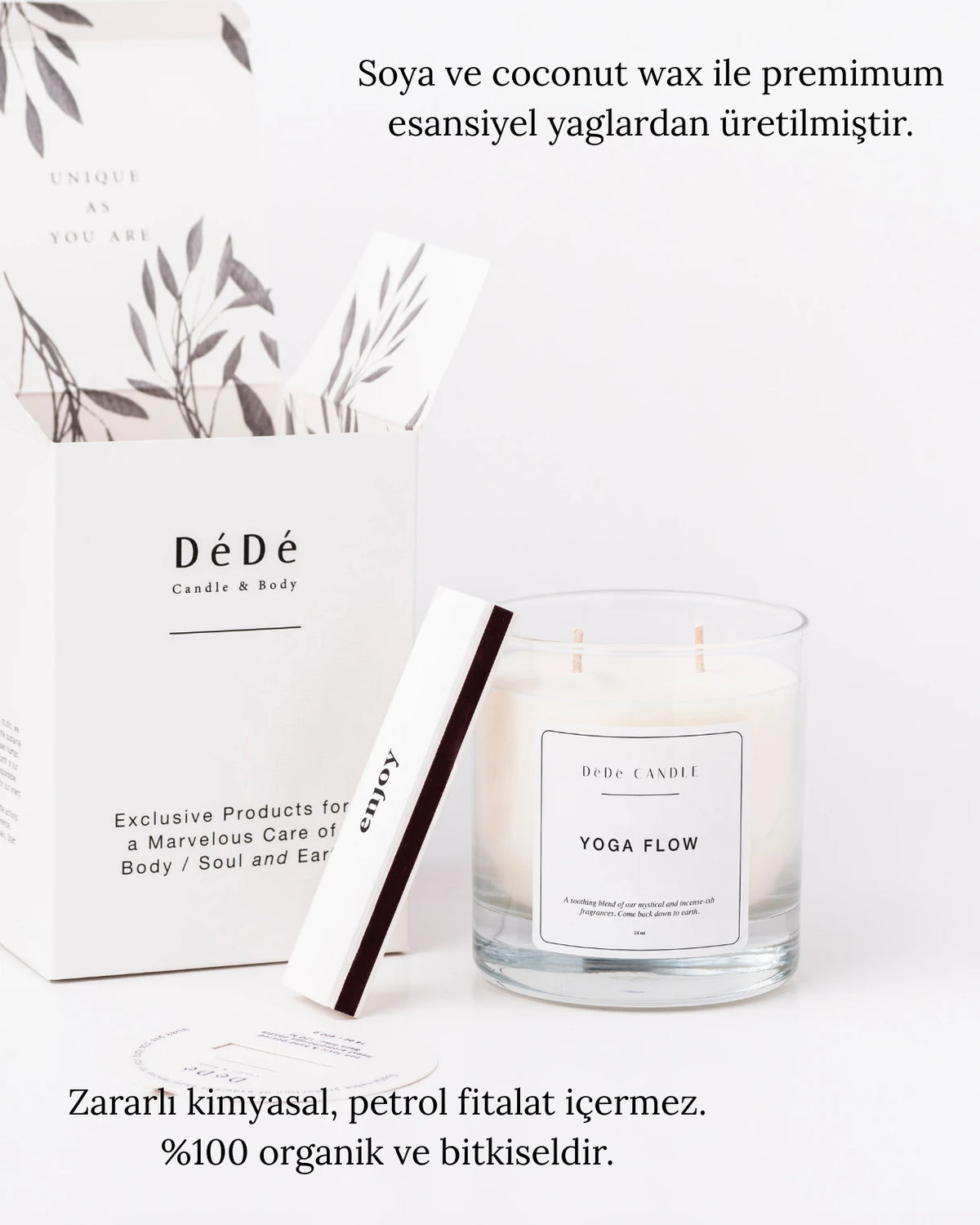 Yoga Flow - Organik Soya Kokulu Mum | Fine & Artisanal Candle