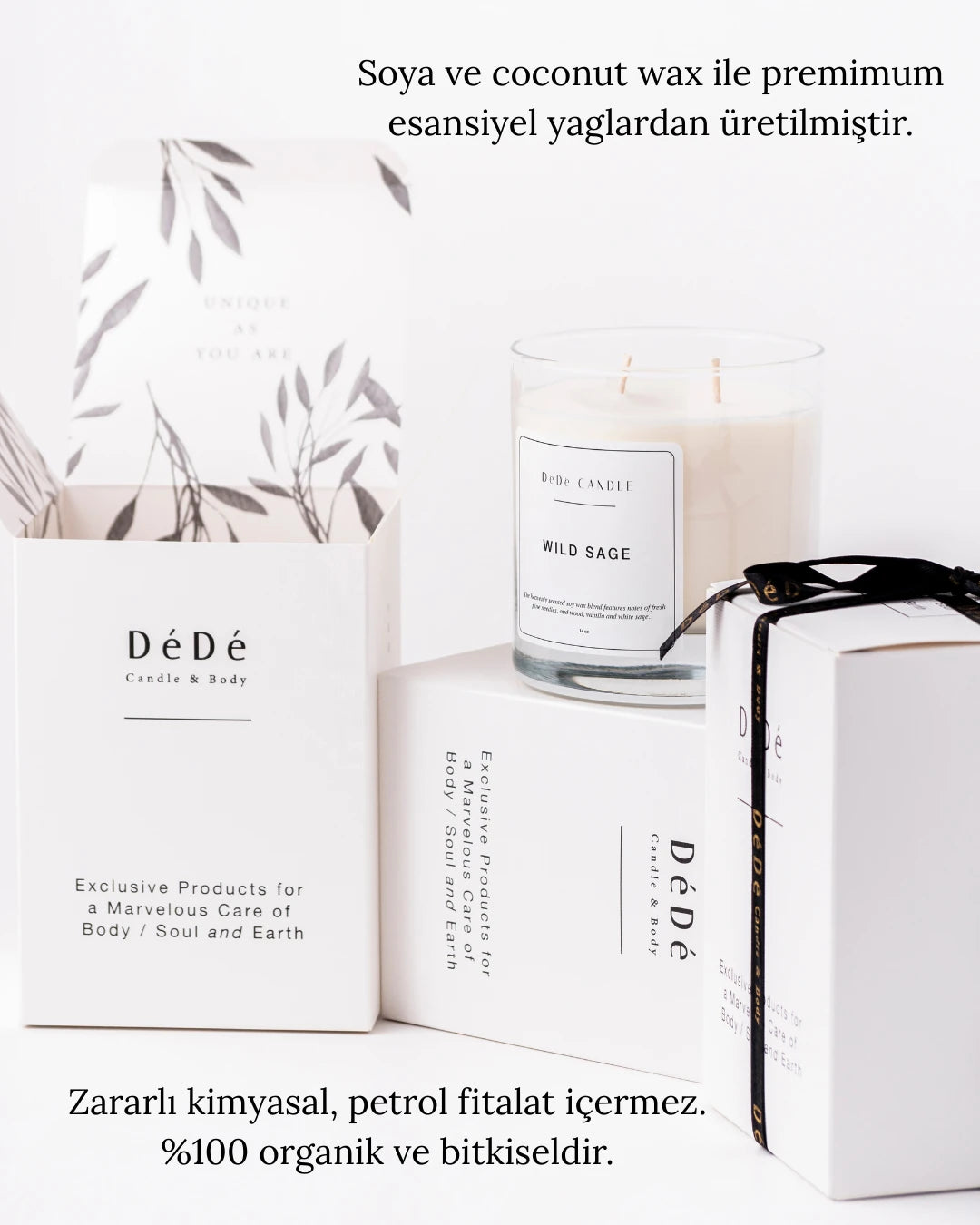 Wild Sage - Organik Soya Kokulu Mum | Adaçayı Fine & Artisanal Candle