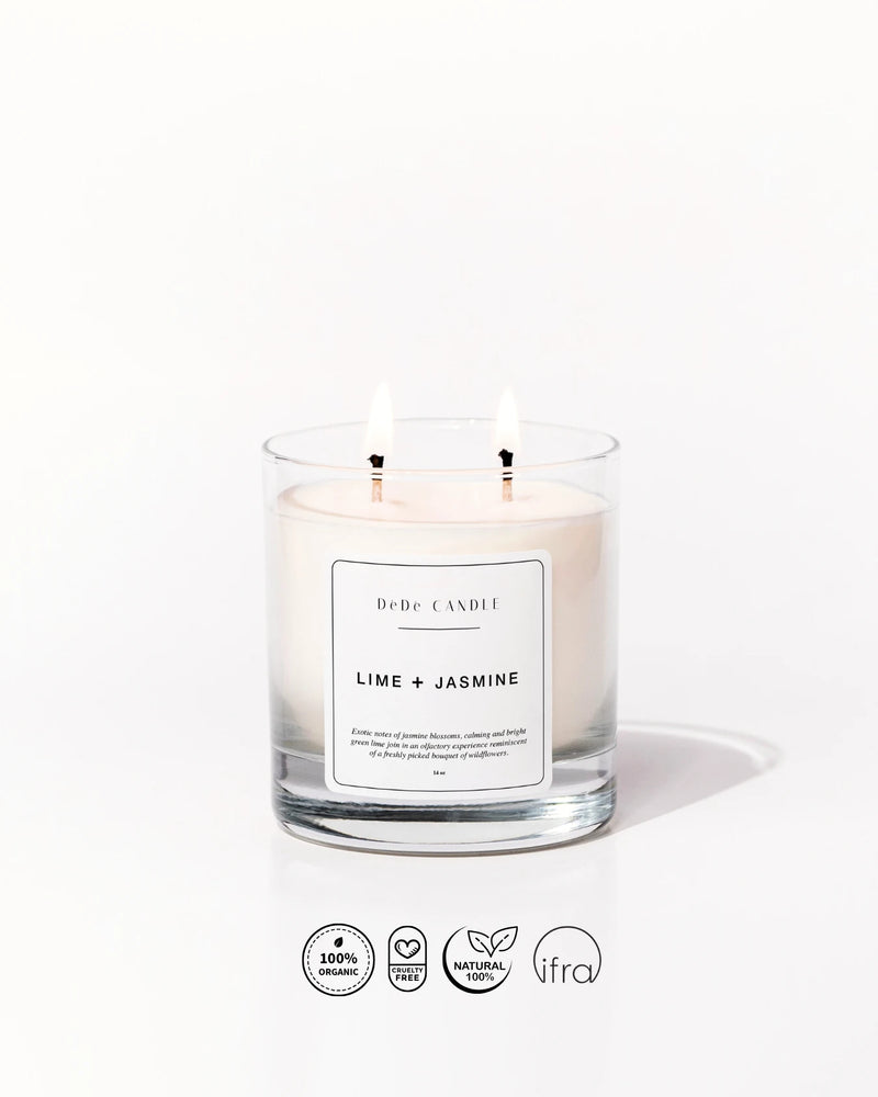 Lime + Jasmine -  Kokulu Soya Mum | Fine & Artisanal Candle