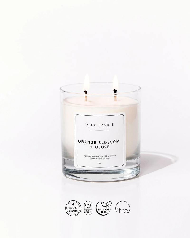 Orange Blossom + Clove - Organik Soya Kokulu Mum | Fine & Artisanal Candle