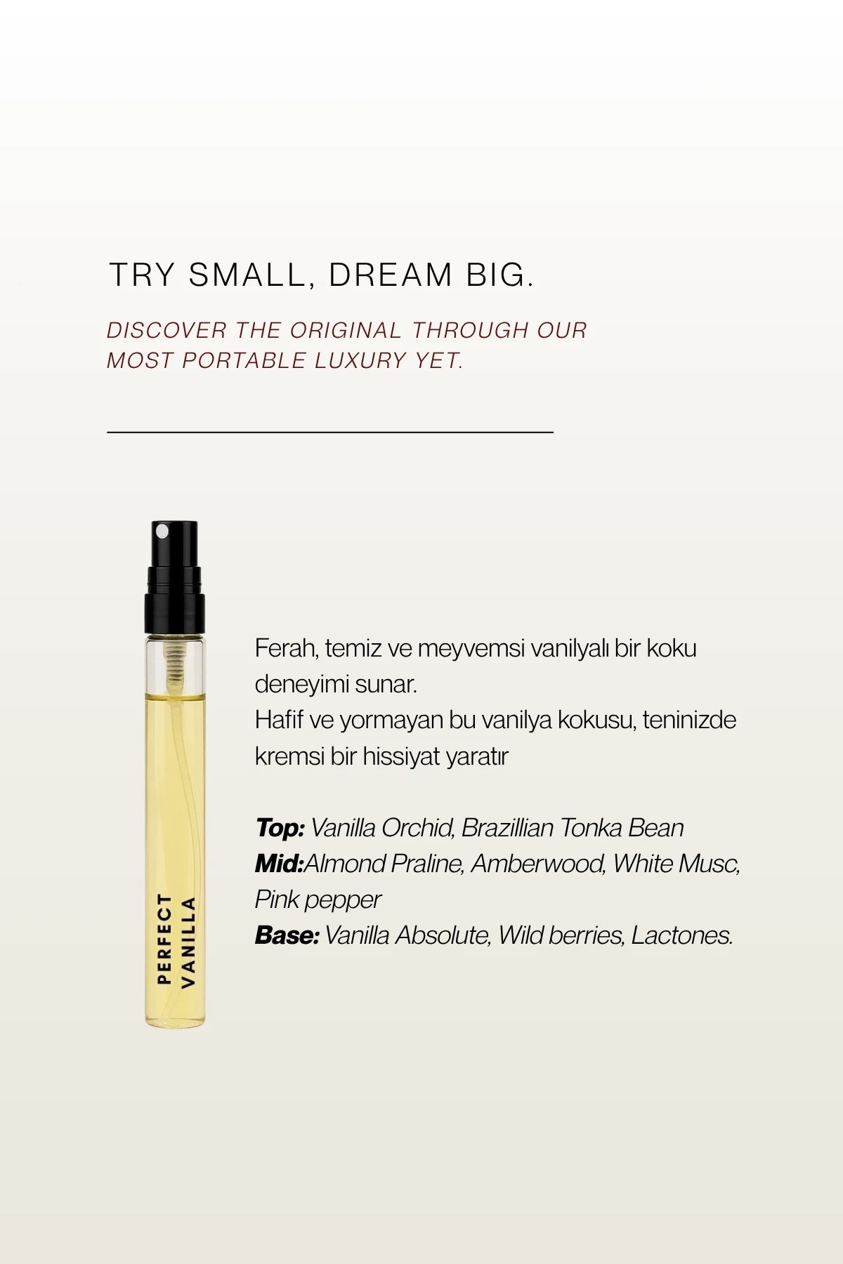 The Perfect Vanilla | Travel Size