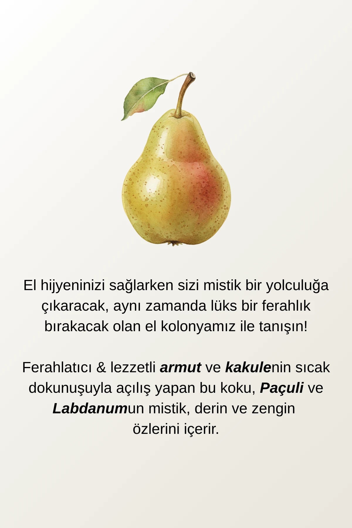 Parfümlü & Nemlendirici El Kolonyası | Pear & Fear