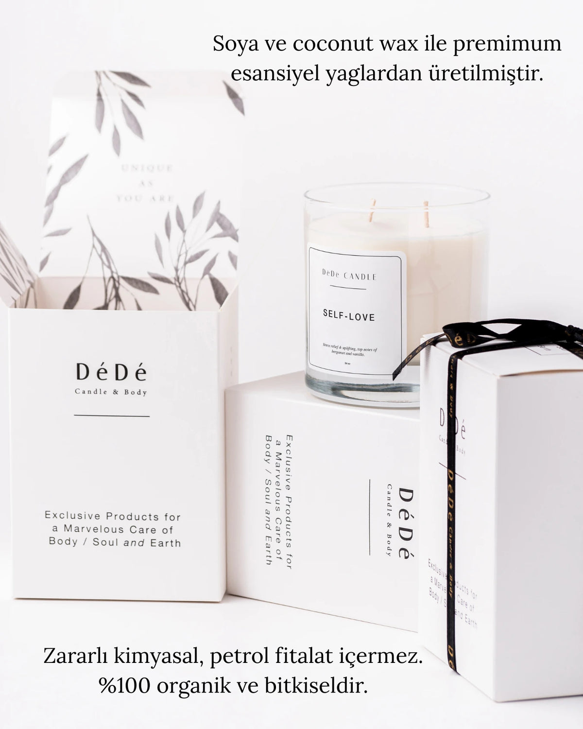 Self-Love - Organik Kokulu Mum | Fine & Artisanal Candle