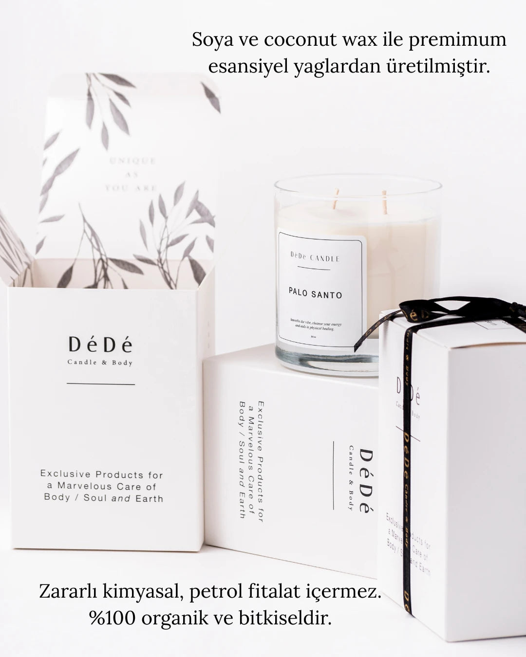 Palo Santo - Organik Soya Kokulu Mum | Fine & Artisanal Candle